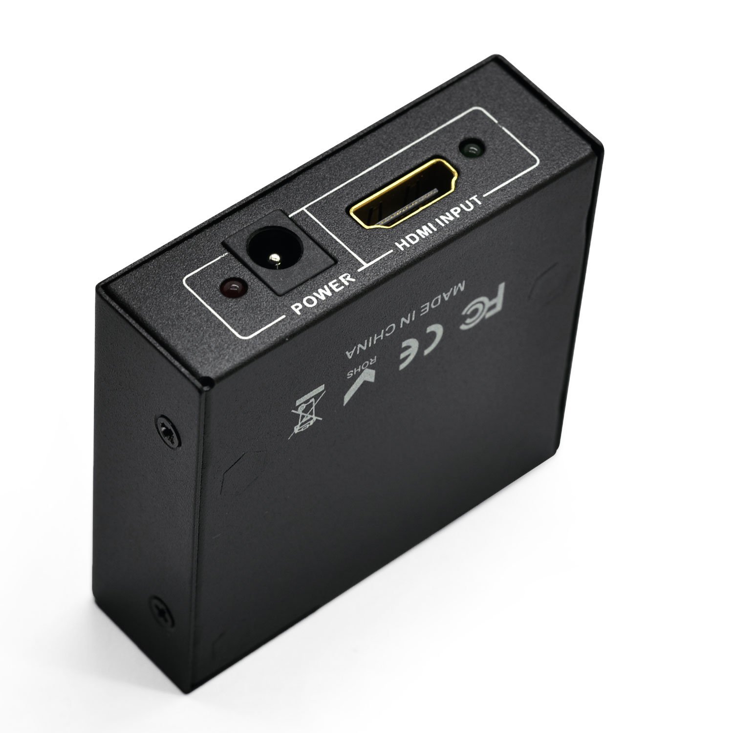 Incutex commutateur répartiteur Splitter HDMI 1x2, Bloc d'alimentation Inclus