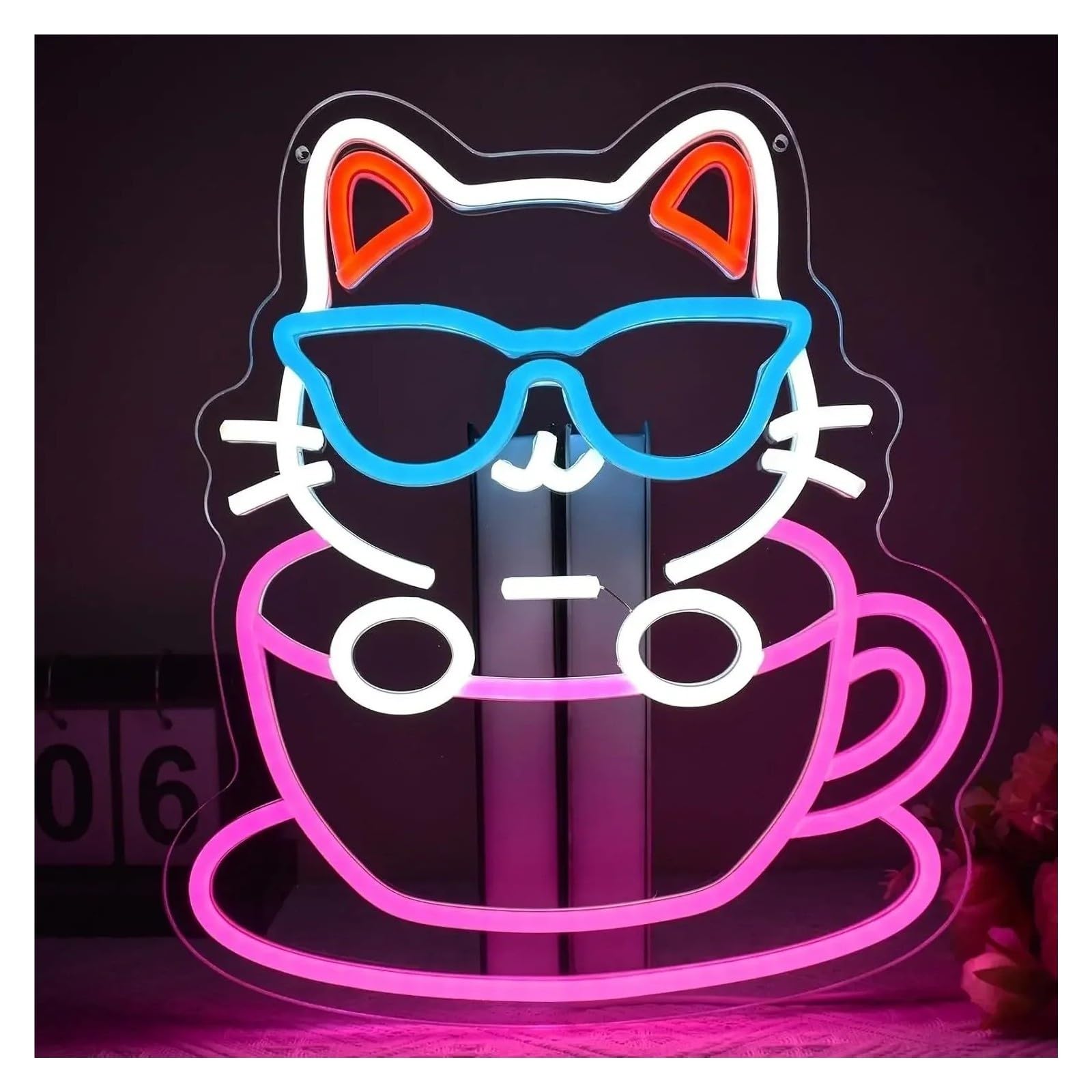 Insegna al Neon Insegna Al Neon Del Gatto Boba