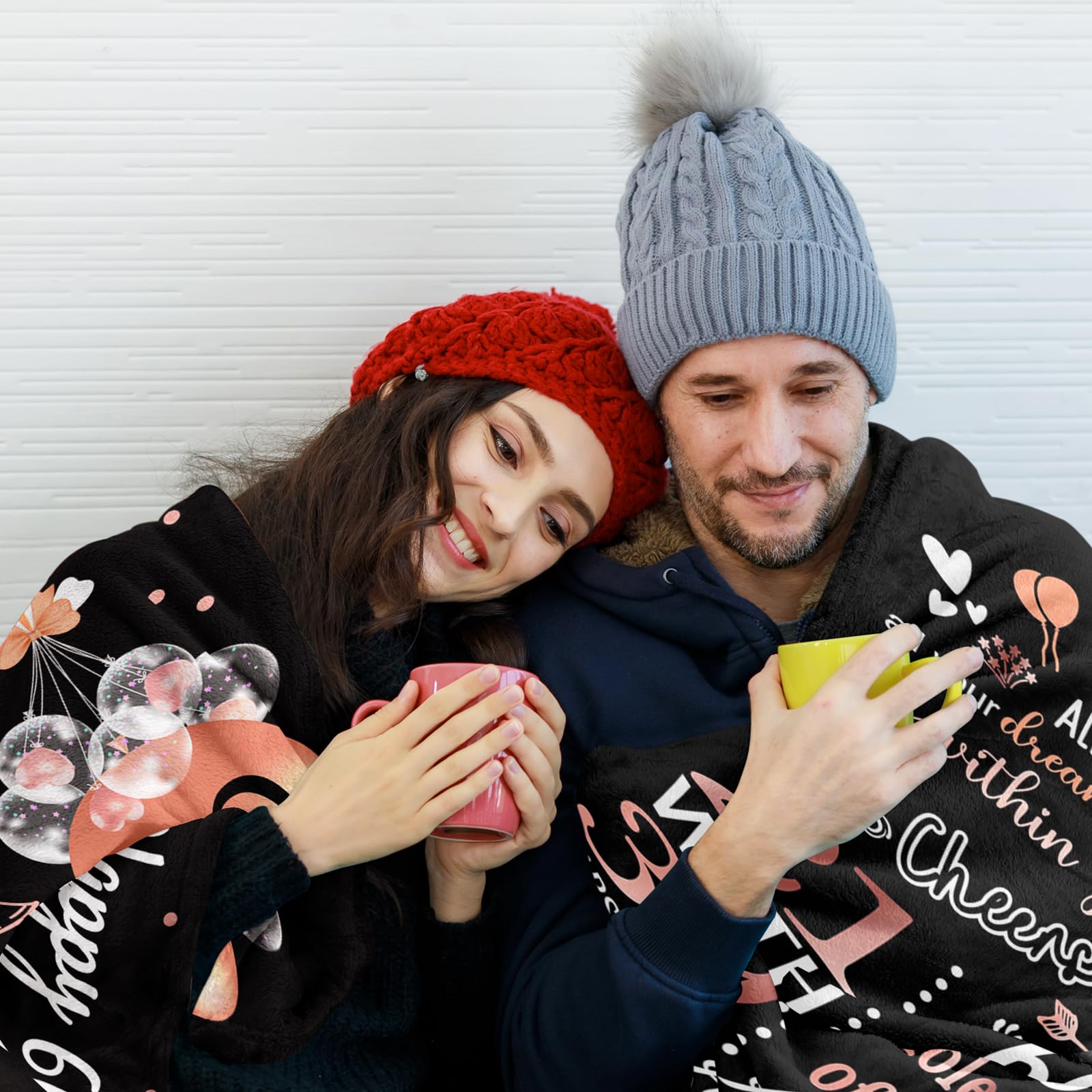 40. Geburtstag Decke – Personalisierte Flanell-Decke 152x127 Cm Als Geschenk