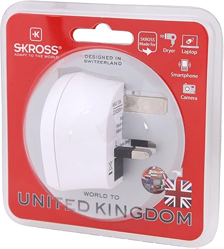 Miniatura 7 de Skross World to UK - Adaptador de viaje color blanco