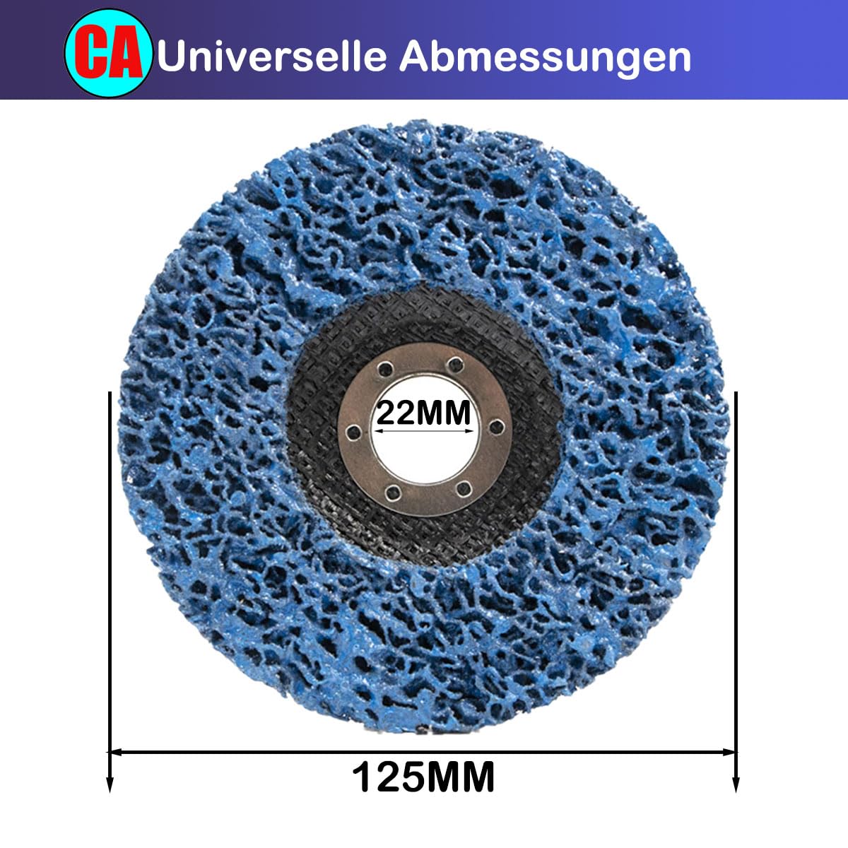 Crossarctic 125MM CSD Scheibe Schleifscheiben,5 Stück blaue