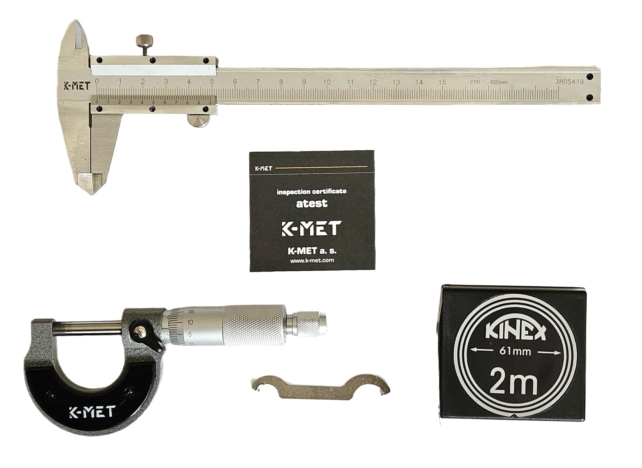 K-MET Mikrometer und Messschieber Set