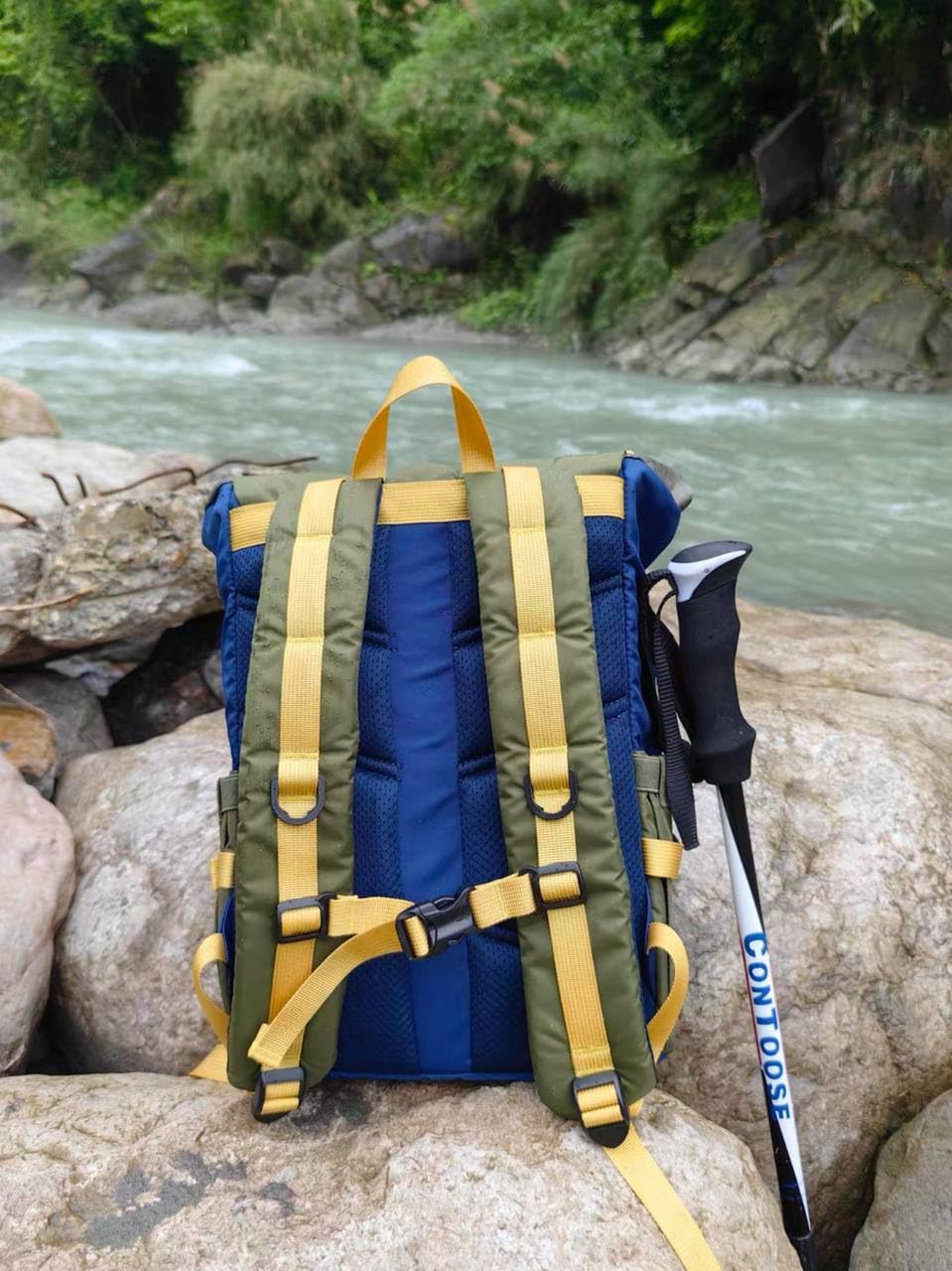 zoy zoii Wanderrucksack für Kinder, Schulrucksack für Kinder, Wanderrucksack, Schulrucksack für Kinder, mit Outdoor-Design, Kindergartenrucksack, grün, Large