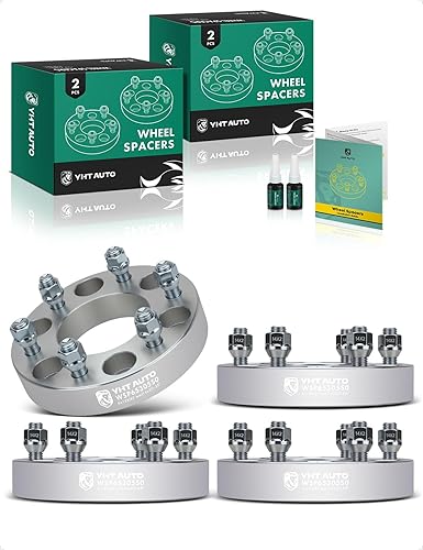 Miniatura 12 de YHTAUTO Espaciadores de rueda de 1.5 pulgadas para Ford F-150, Expedition y Lincoln Navigator 2003-2014, Mark LT, espaciadores de neumáticos Negro