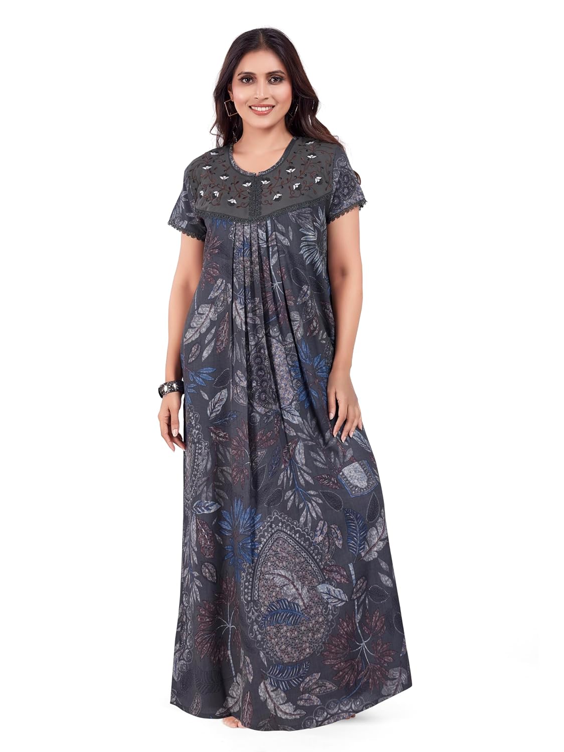 BellaMora Nighty| Nighty for Women Stylish| Night Gown for Women Stylish| Alpine Nighty for Women| Graceful Embroidery| Li... - Review, Price and Buying Guide