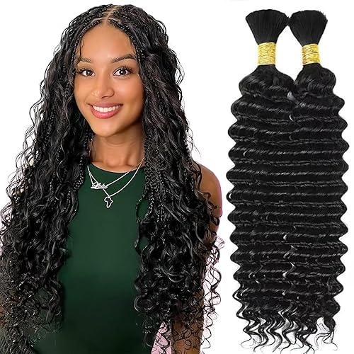 human braiding hair for boho braids 2 bundles 20 inch,