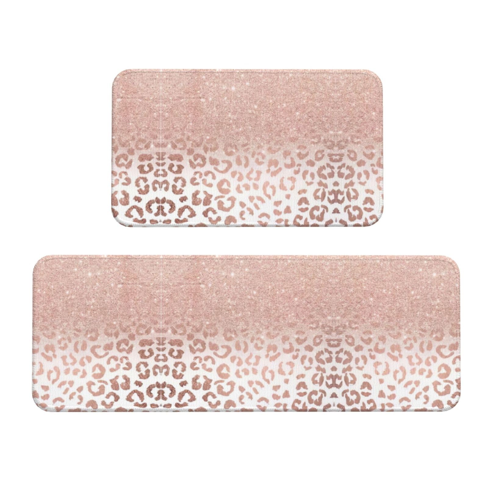 Tapis de sol de Noël paillettes or rose pour sublimer l'entrée de votre restaurant