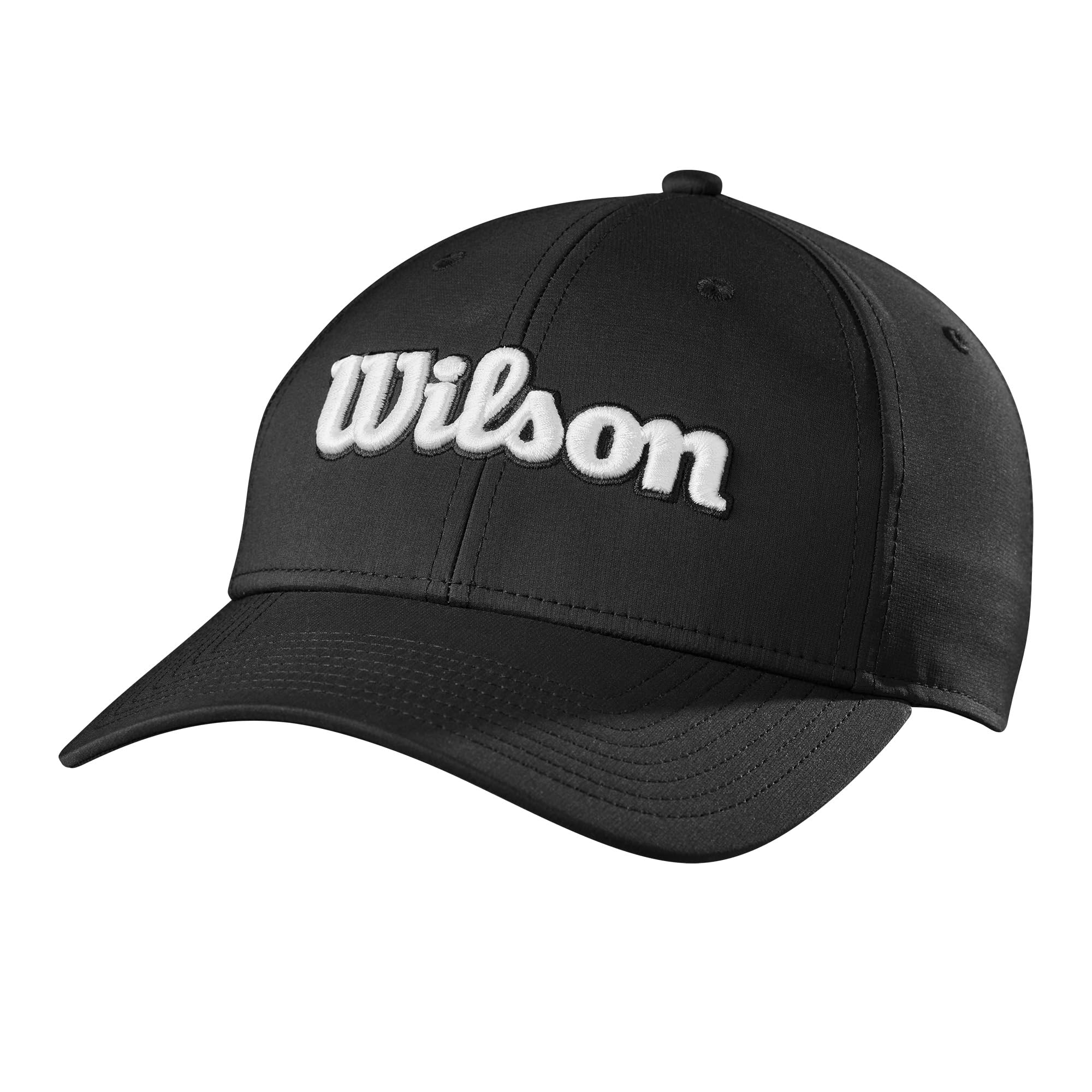 Wilson Gorras de Golf Pro Tour para Hombre, Negro, Talla única