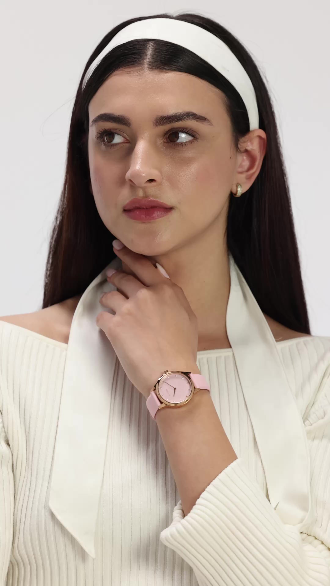 Titan Athleisure Pink Dial Analog Rubber Strap watch for Women