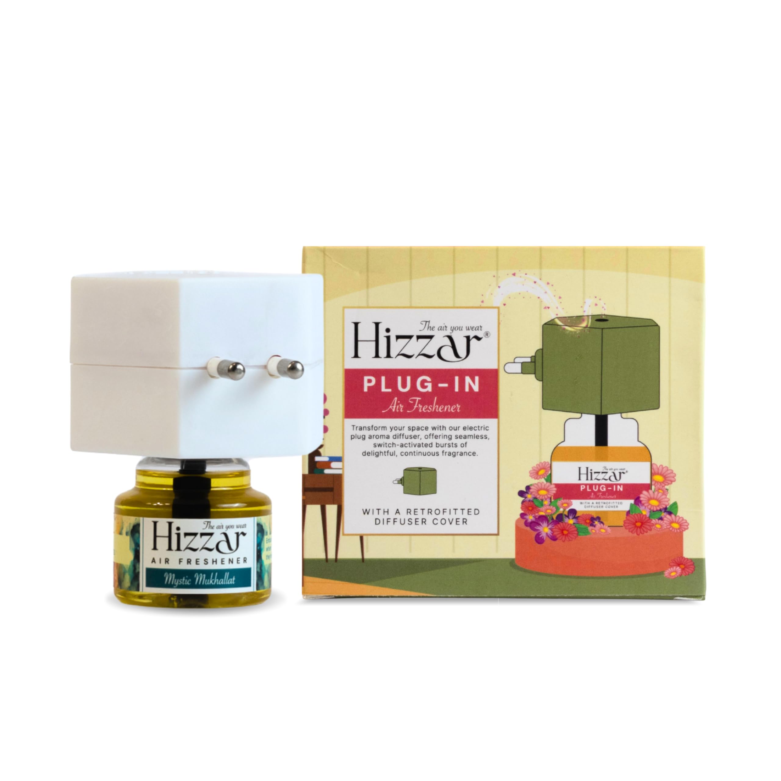 Mystic Mukhallat Plug-in Diffuser | Long-Lasting 45ml Essential Oil Refill | Lasts up to 120 Days, Easy to use Plug-in Design | Premium Home & Office Fragrance Kit (Plug + 1 Refill)-image-49