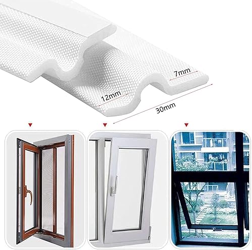 Miniatura 2 de Tira de sellado para ventana, autoadhesiva para puerta, resistente a la intemperie, tira insonorizada para ventanas, instalación de ranura para