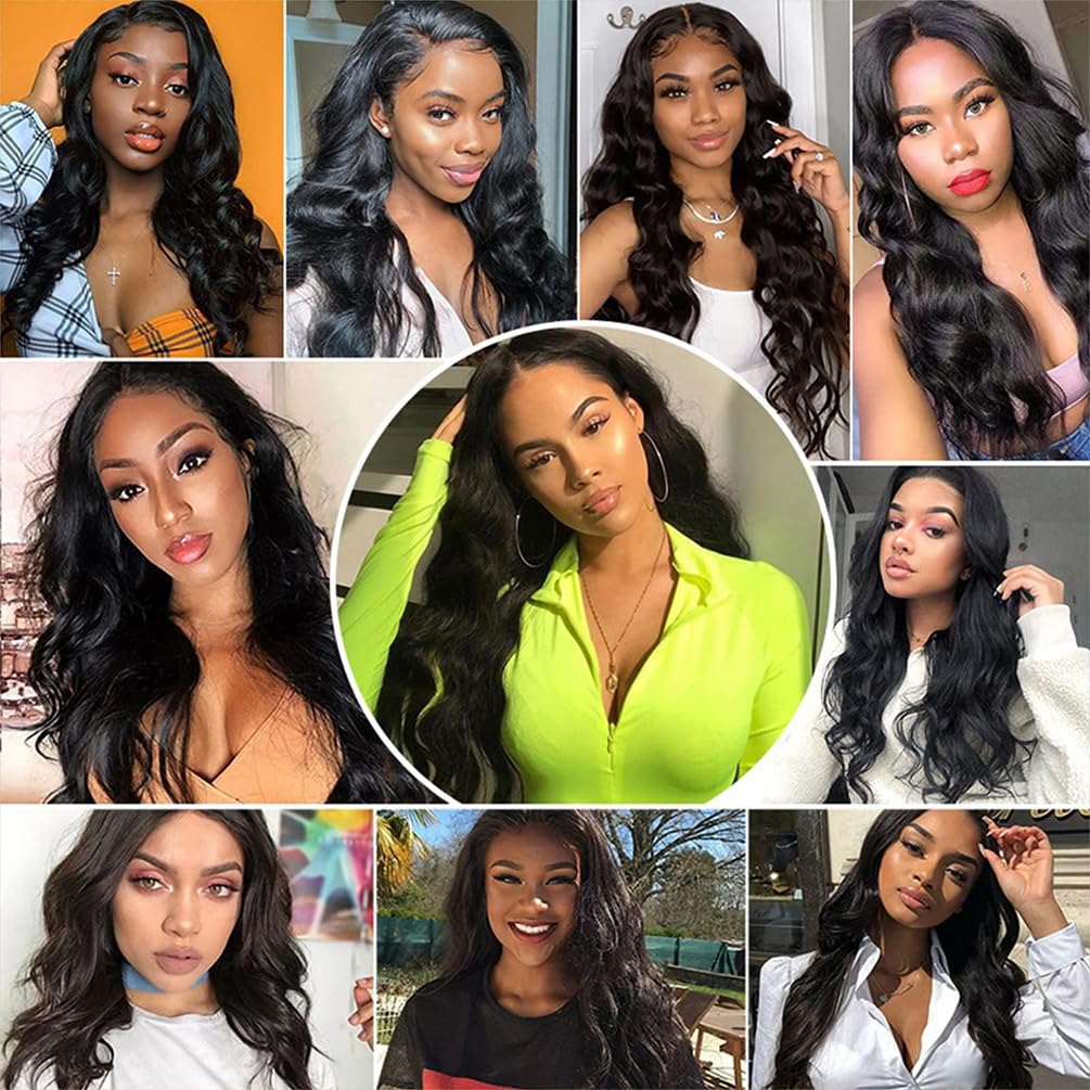 26 Inch 13x4 Lace Front Wigs Human Hair Body Wave Lace Front Wigs Human Hair Pre Plucked 13x4 Hd Lace Frontal Wigs Human Hd Lace Front Wigs for Black Women 180% Density