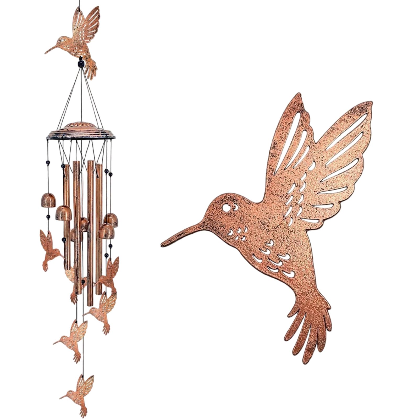 Decoration Animal Wind Sound Butterfly Hanging Easy Hanging Metal Decoration Easy Installation Solar Wind Chimes for Outside