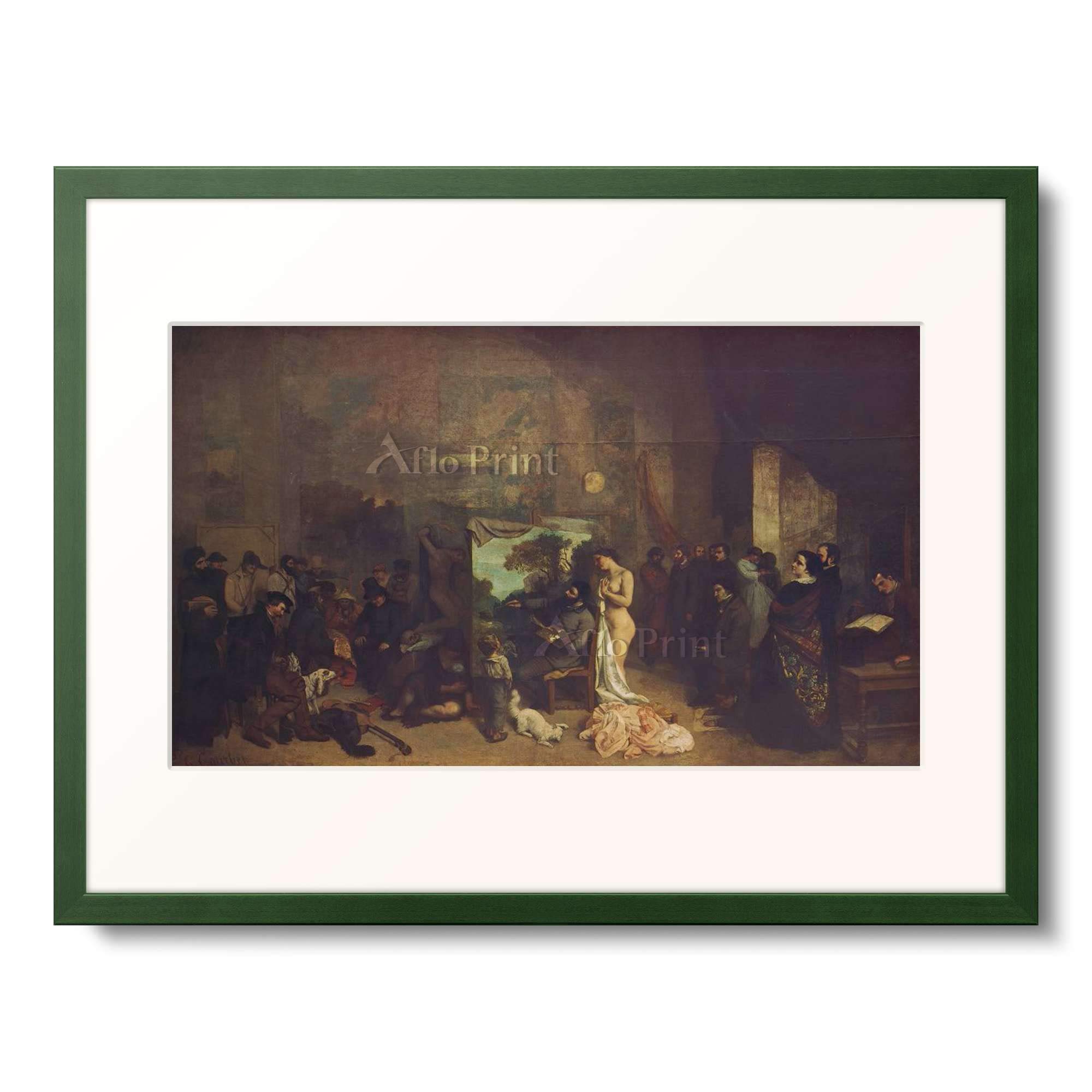 ギュスターヴ・クールベ、【シヨンの城】、希少な額装用画集より シヨン城 | ギュスターヴ・クールベ