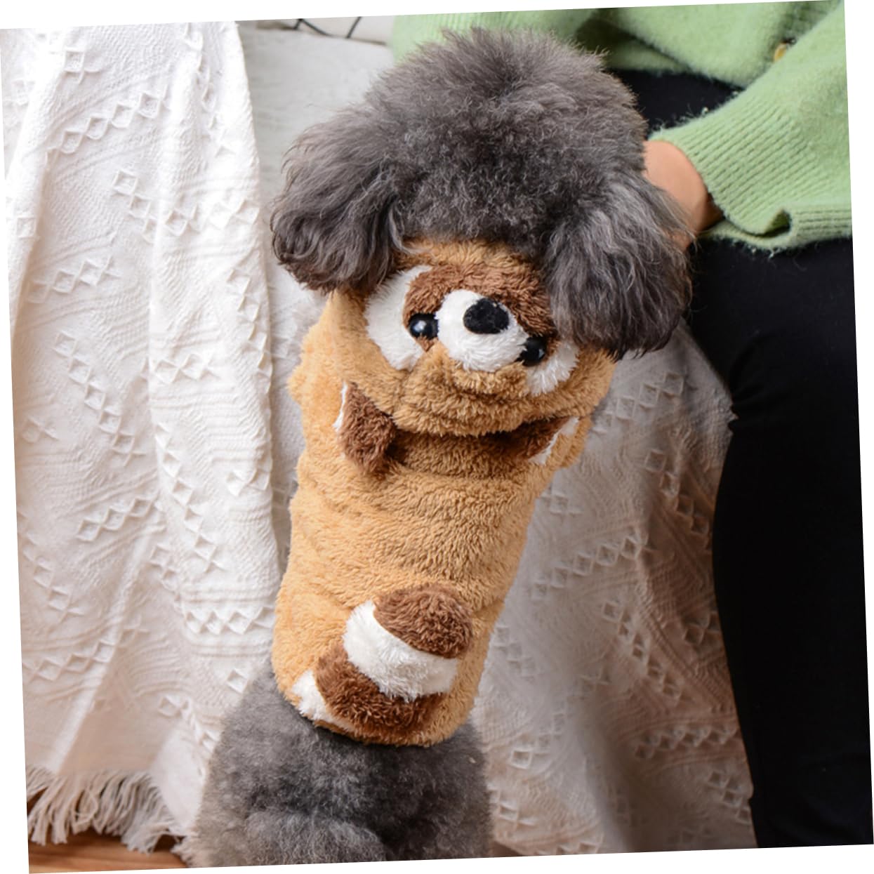 HEMOTON Cappotto in Cotone per Cani Abbigliamento per Animali Domestici Felpe Cappuccio per Uso Quotidiano e Attività all Aperto