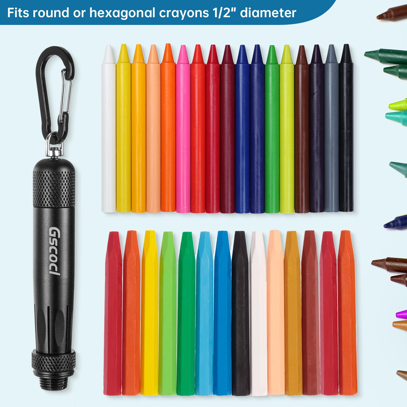 Aluminum Crayon Holder - 2 Pack -4