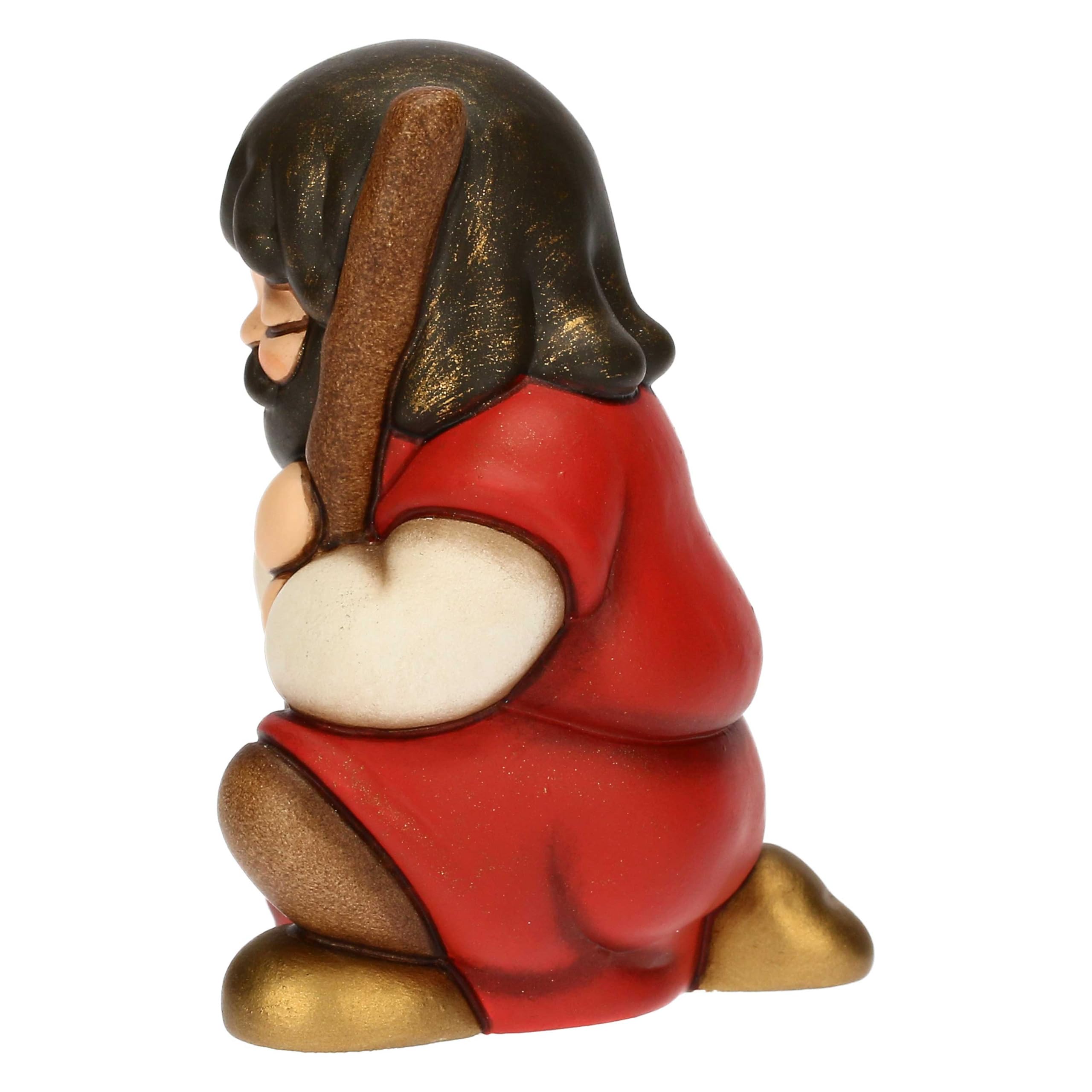 THUN - Pellegrino - ceramica - Collezione Presepe Classico - 5,7 x 4,7 x 8 cm
