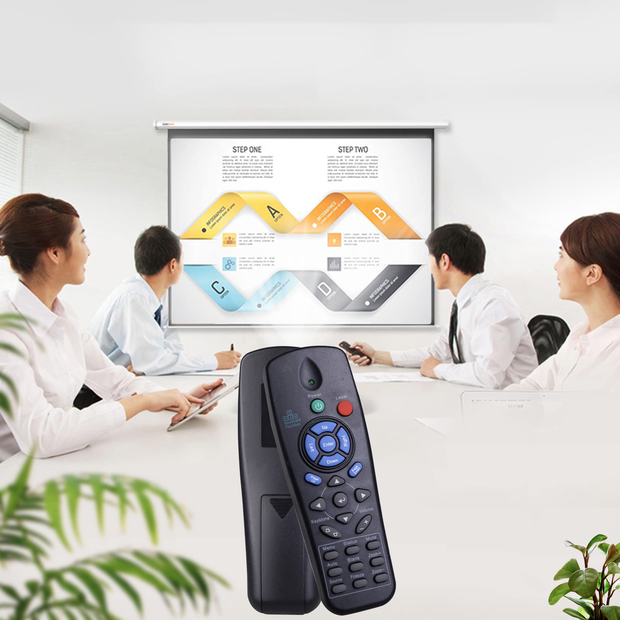 Aimdio Telecomando Proiettore Per Promethean EST-P1 UST-P1 UST-P2 PRM-25 PRM-32 PRM-33 PRM-35 PRM-42 PRM-45 PRM-45A, Per ViewSonic PJ508D PJ568D PJ588D PJ766D - Foto 13