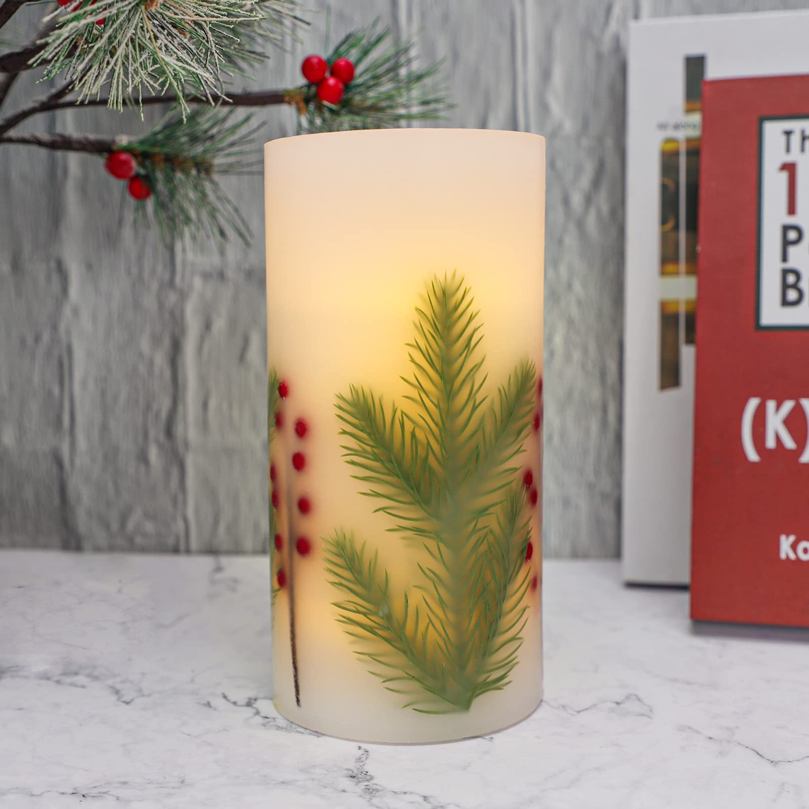 Amazon.co.jp: CRYSTAL CLUB クリスマス フレイムレスキャンドル 4