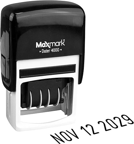 Vista 11 de MaxMark 2000 Dater Sello Autoentintado de Fecha - Negro