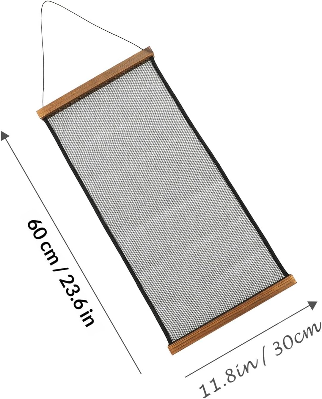 Wood and Cloth Jewelry Storage Rack Wall Hanging Organizer image 2