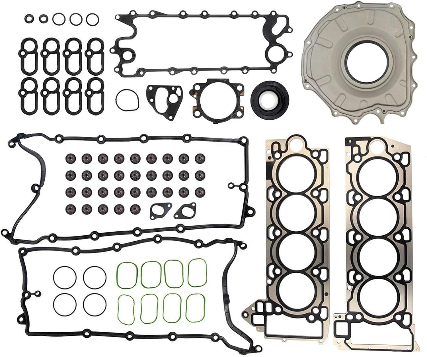 AJ133 5.0 V8 Engine Cylinder Head Gasket LR105293 LR105294 AJ813952 C2D3524 AJ813623 Compatible with Jaguar XE XJ F-Type Compatible with Land Rover 5.0L