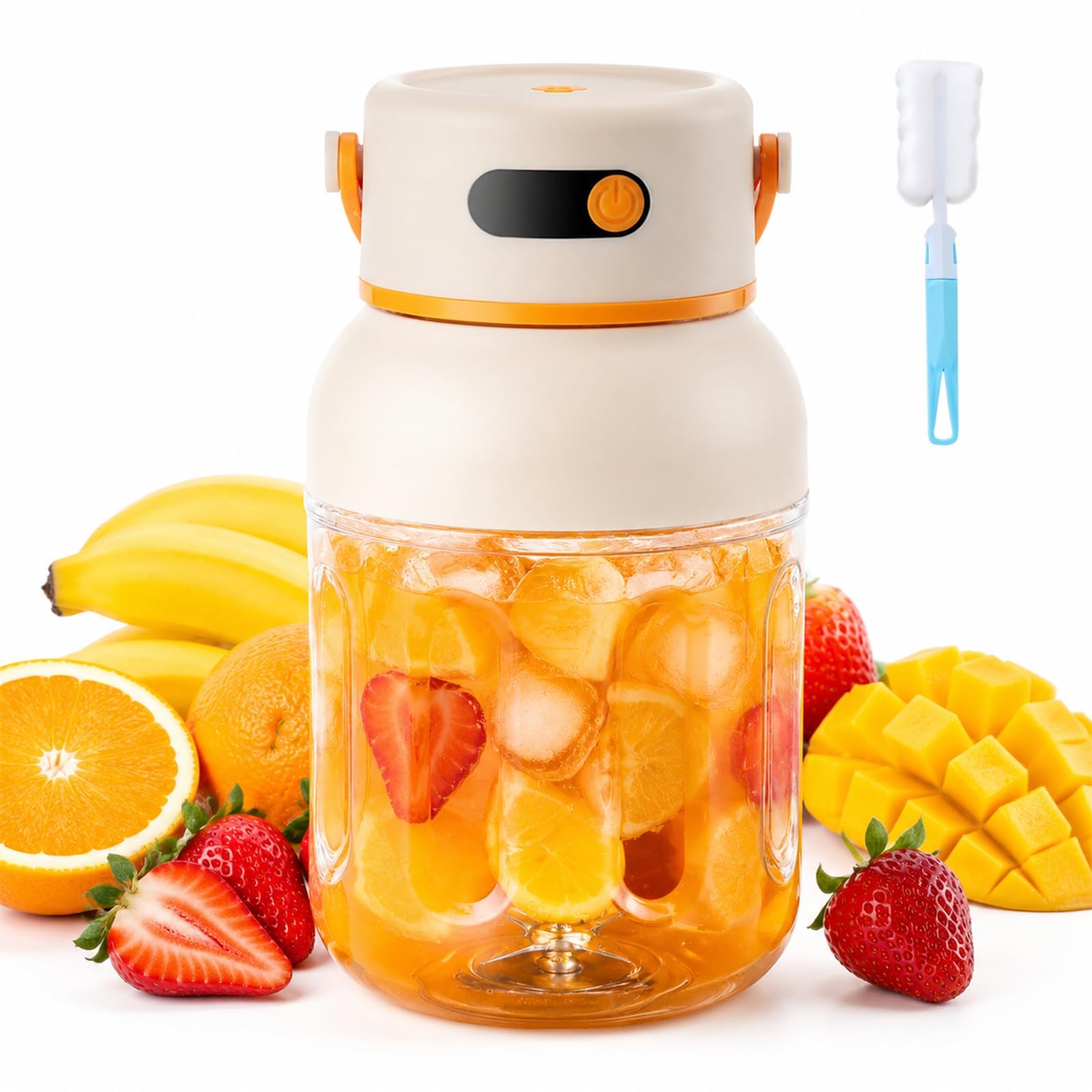 Presse-agrumes électrique portable sans BPA avec batterie rechargeable USB pour jus frais