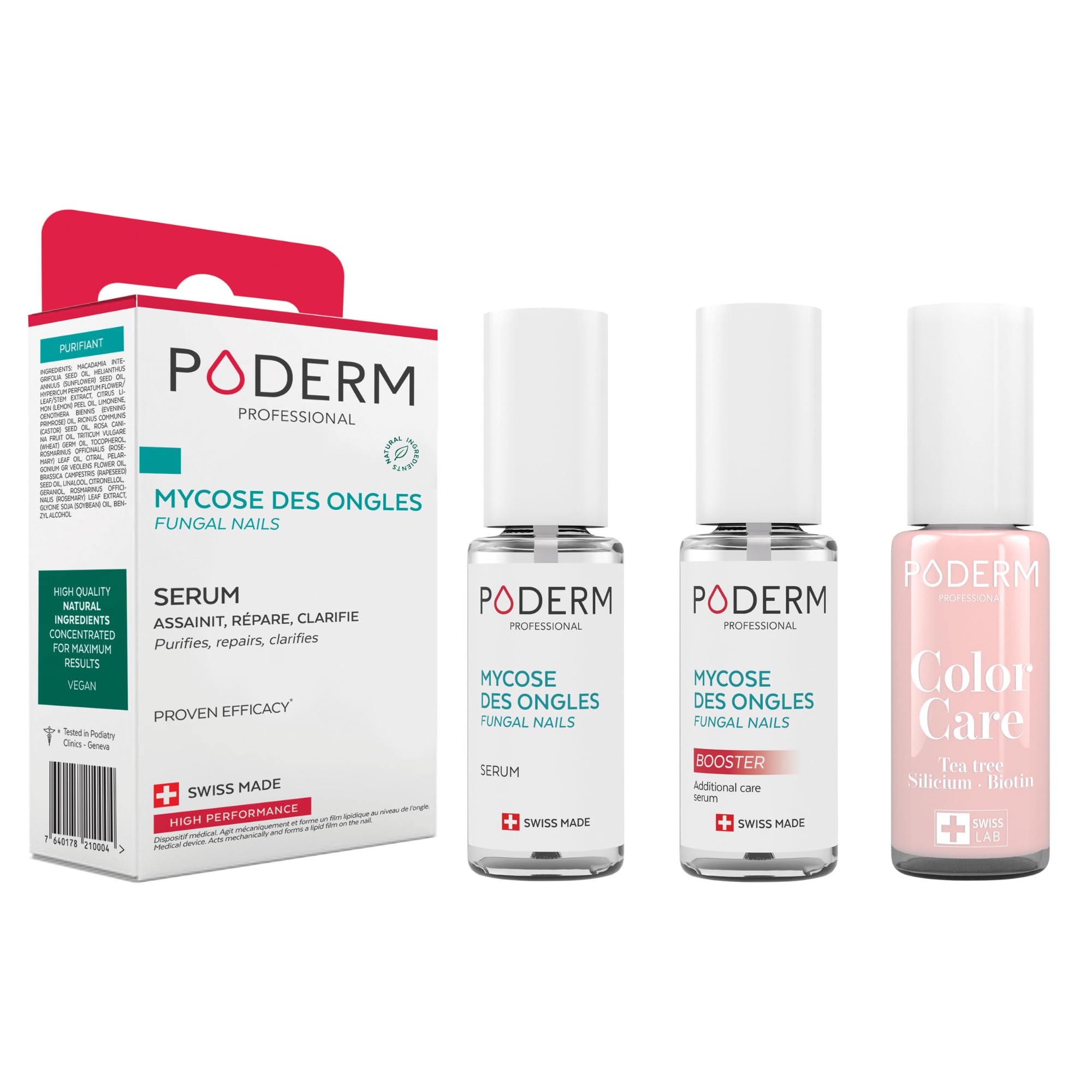 Traitement purifiant Poderm et vernis rose pour ongles abîmés - 14