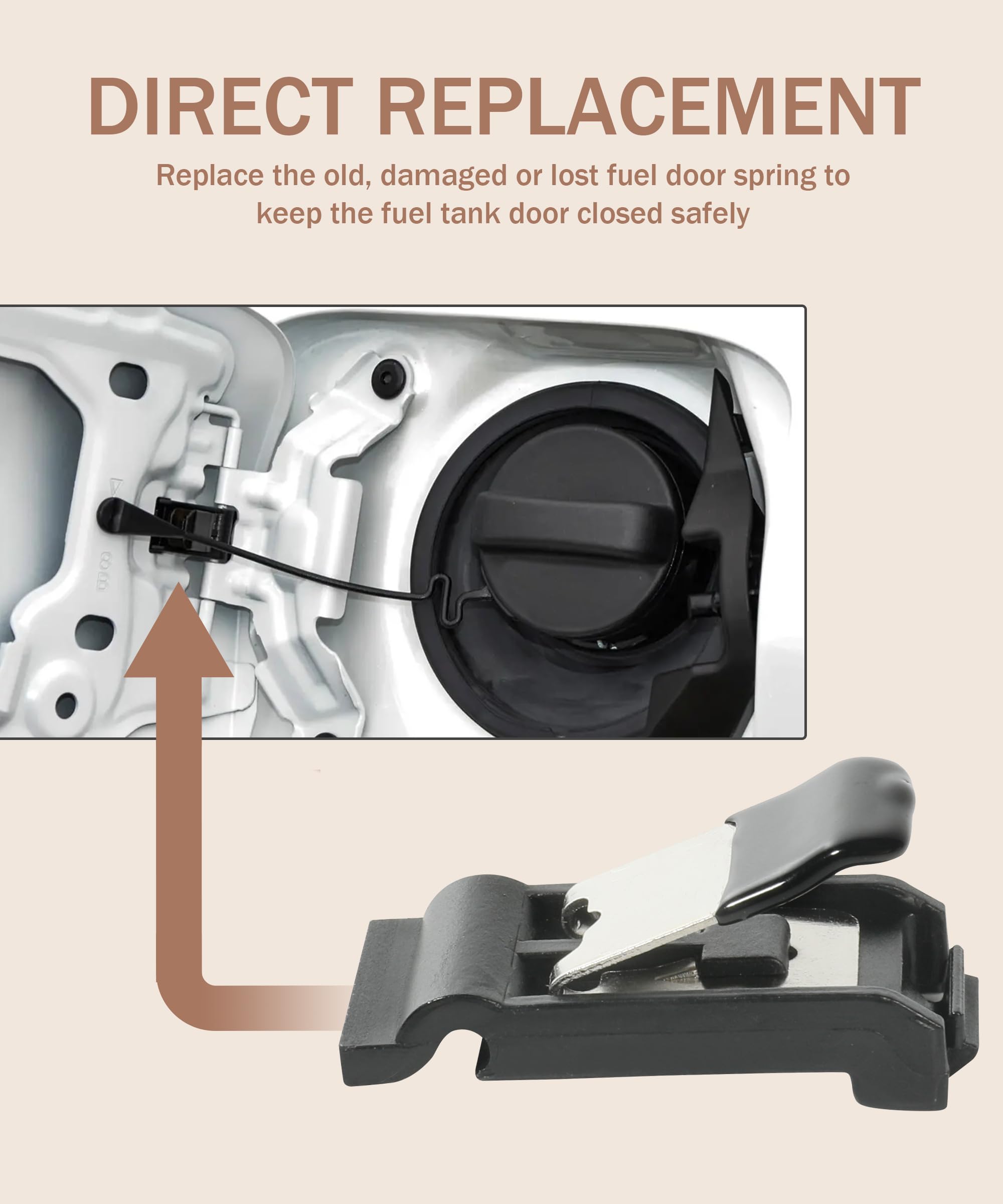 bylikeho Fuel Door Spring,Fuel Door Spring Clip,Car Accessories