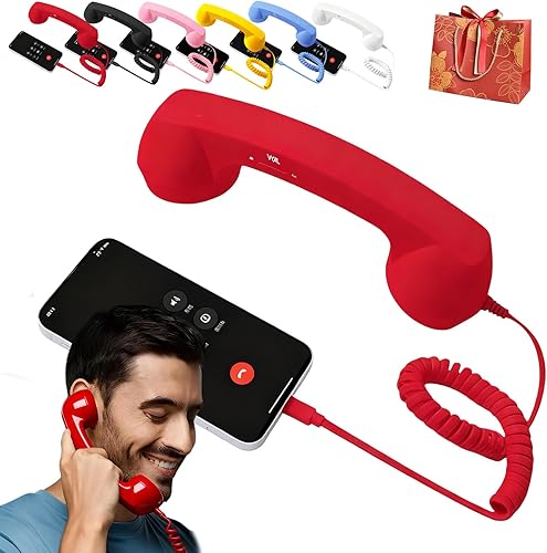 Miniatura 8 de Nuevo auricular retro 2026, adaptador de teléfono celular fijo, teléfono retro tipo C, teléfono con cable, receptor de mango fijo para celular móvil