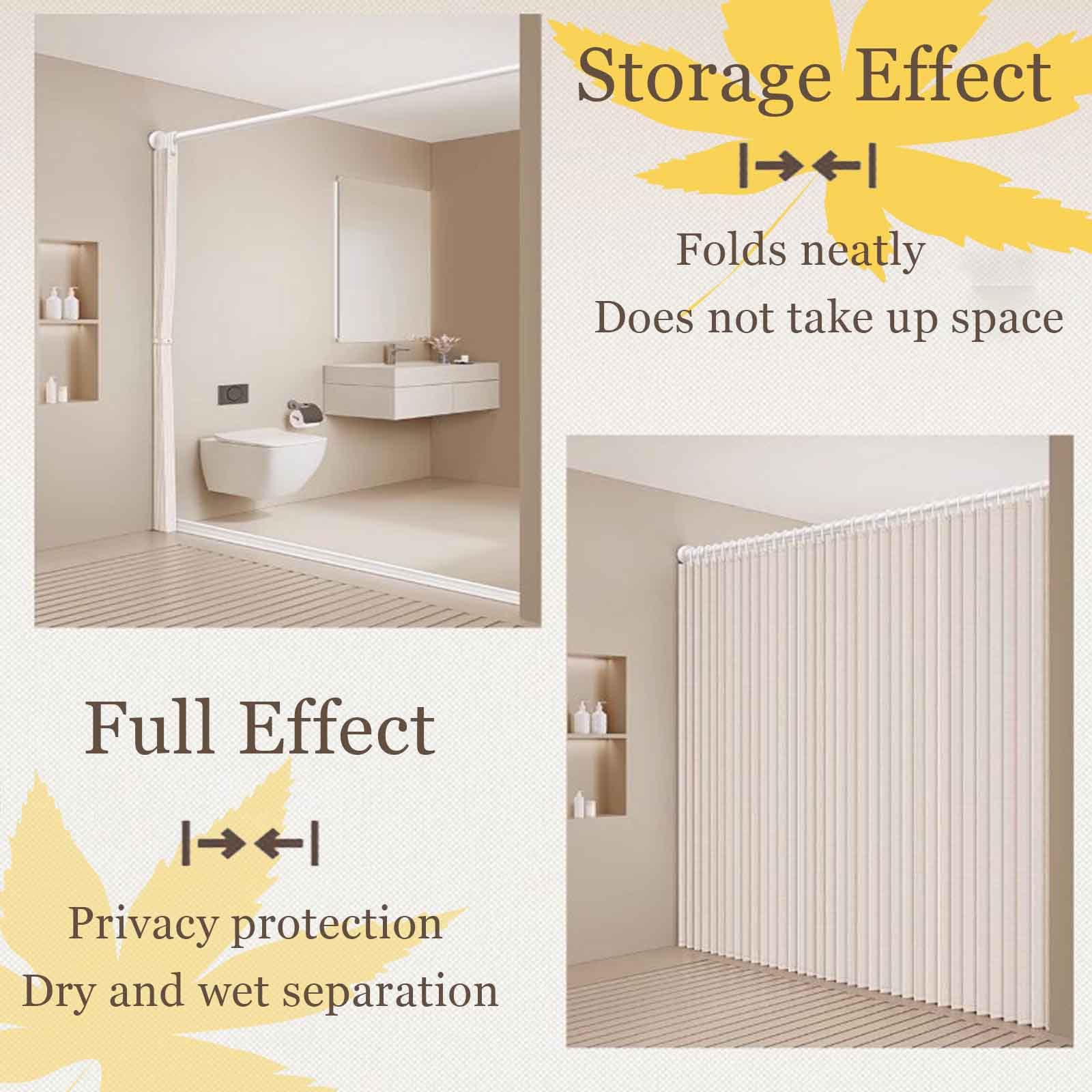 Separador magnético de habitación con barra telescópica, pantalla de privacidad plegable con aislamiento térmico para sala de estar y cocina (150 x 200 cm), ideal para ducha y separación de espacios