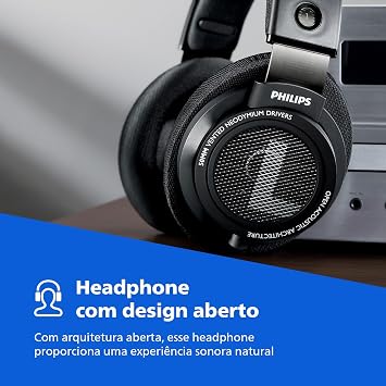 Philips Audio SHP9500 HiFi Precision Stereo Over-Ear Headphones (Black)