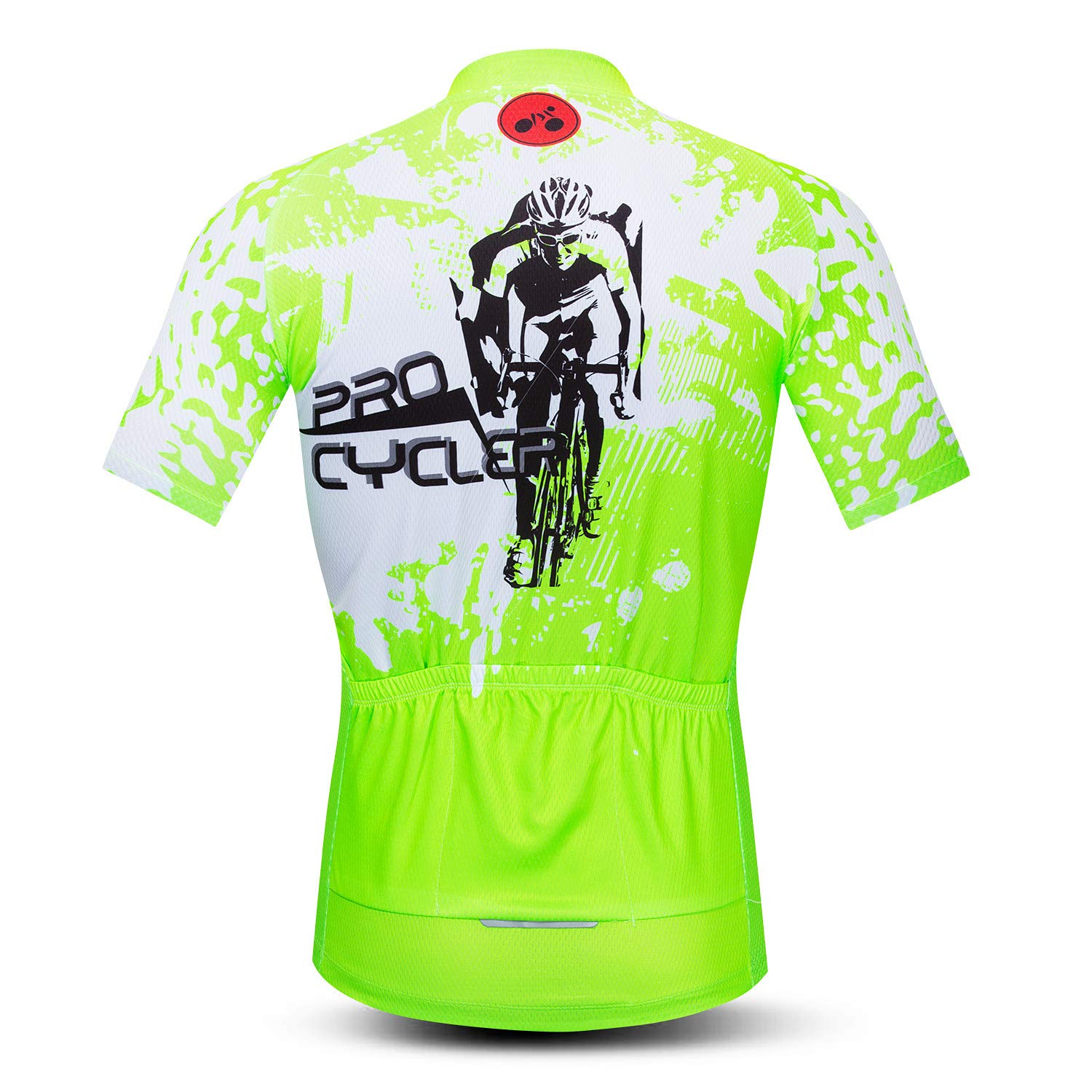 Men's Cycling Jersey Multicolored Diamond Bike Shirt Quick-Dry,Reflective,3-Pockets,S-3XL