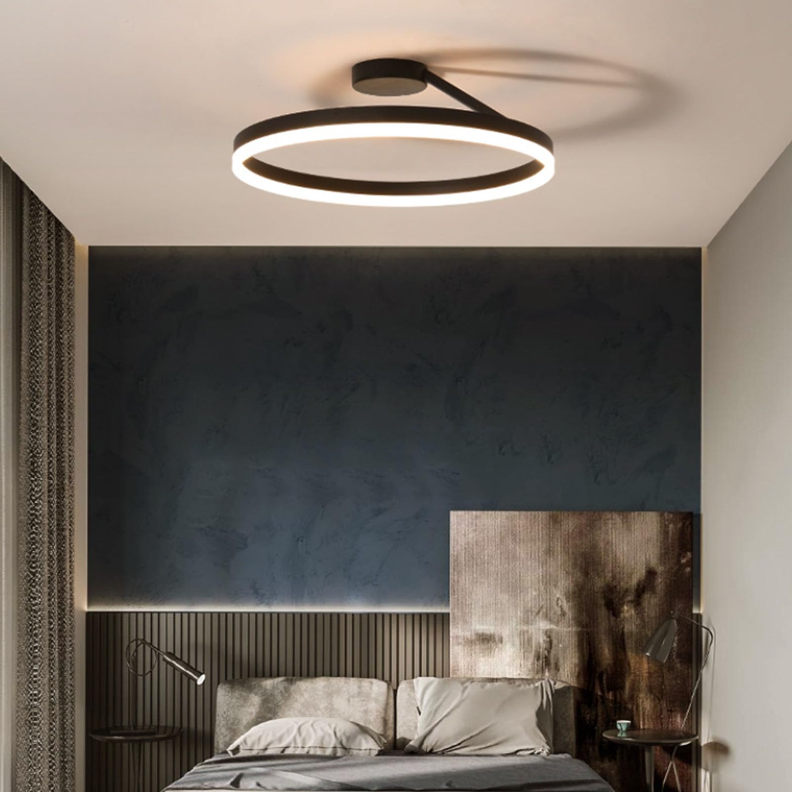 Cryfokt Round LED Ceiling Light High CRI Dimmable Fixture for Living Room