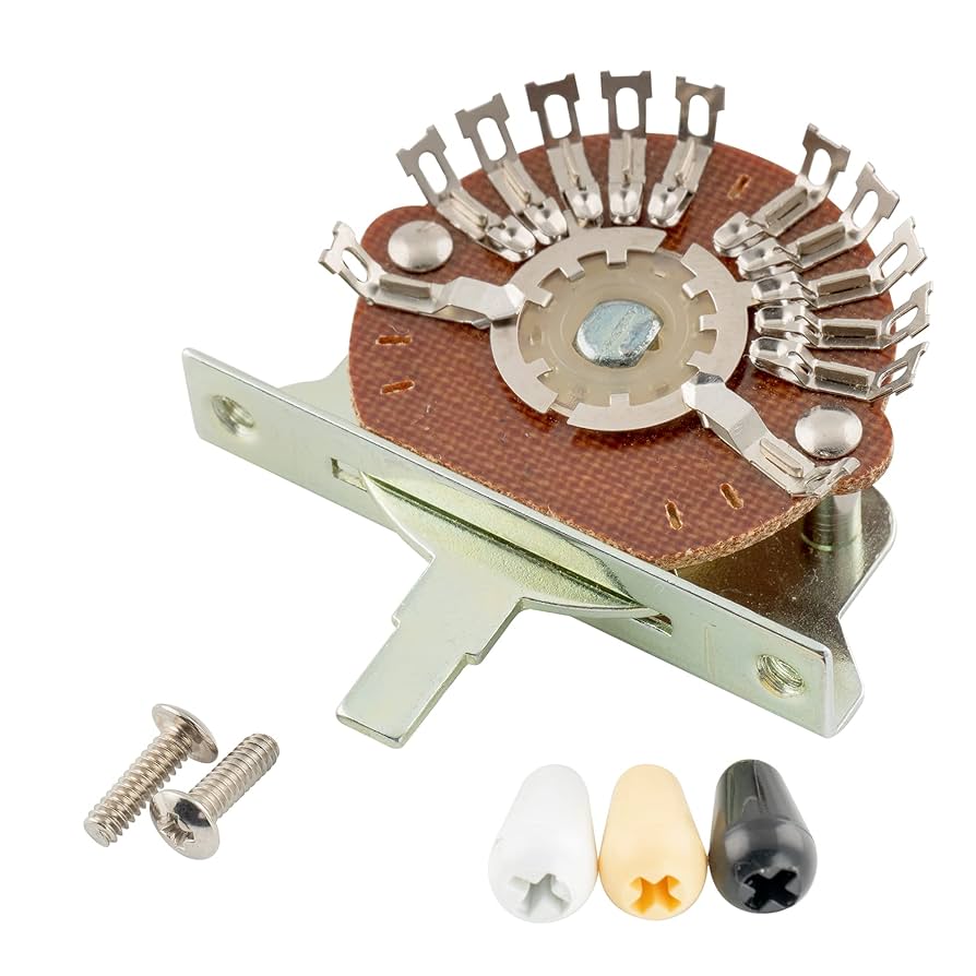 Amazon | Musiclily Pro 5WAYレバースイッチ2回路5接点