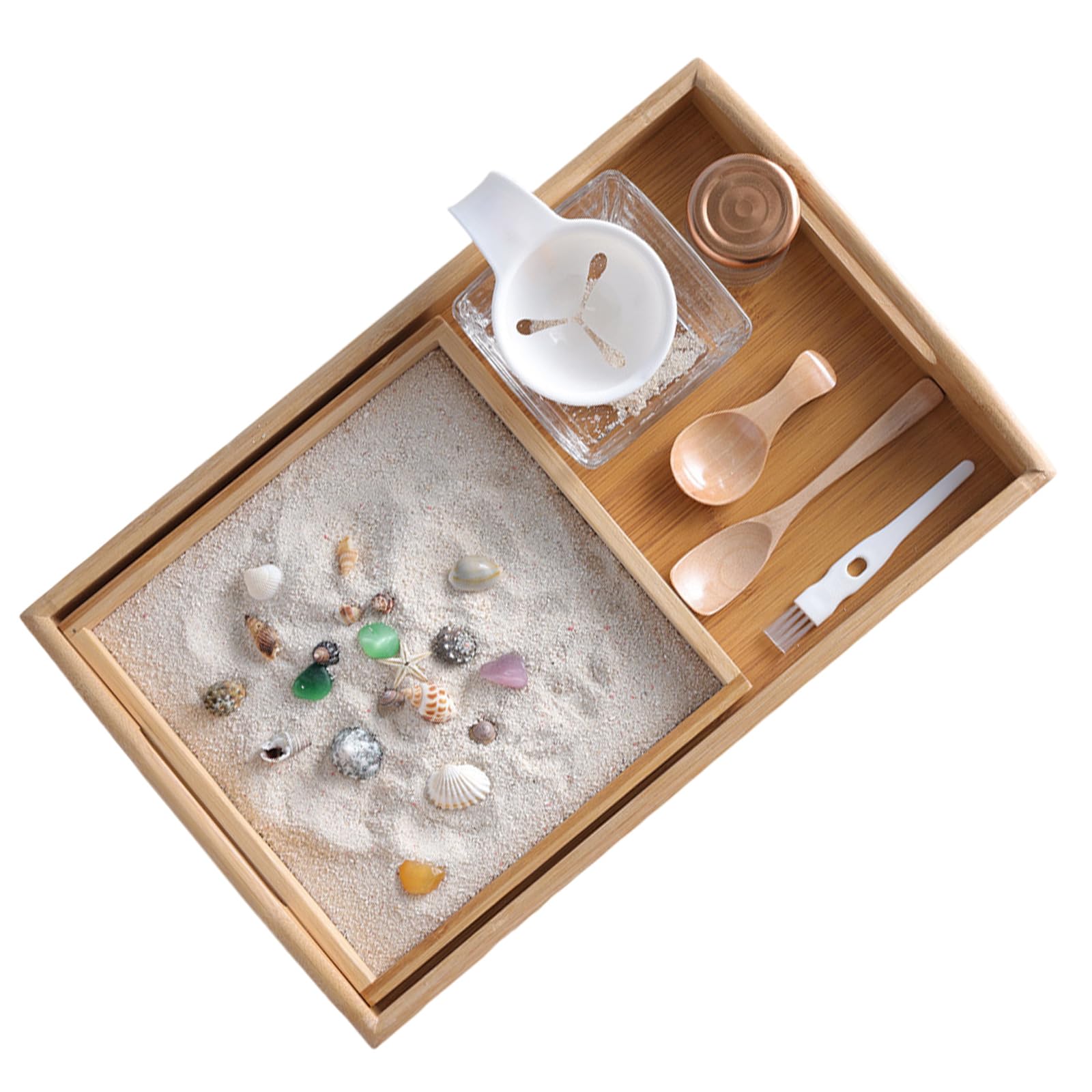 Sand Aktivitätsset mit kreativen Formen und Farben zur Förderung der kognitiven Fähigkeiten und der Vorstellungskraft für Kleinkinder Tabletts für Klassenzimmer, Tablett, Spielzeugtablett