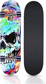 Amazon | スカルスケートボード 初心者 キッズ 男の子 女の子 大人用