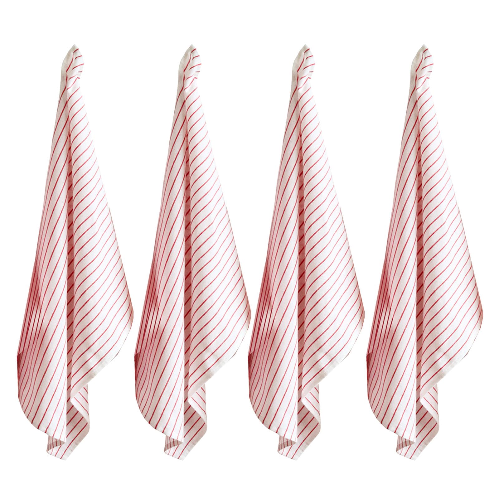 Jazuaiao Farmhouses Washable Cotton Dining Napkins with Unique Woven Stripe Pattern, Fabric Dinner Napkins Enhances Meal Setting Stripe