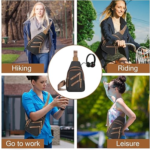 Miniatura 5 de Bolsos cruzados de moda para mujeres y hombres, mochila multiusos para senderismo, bolsa cruzada para el pecho