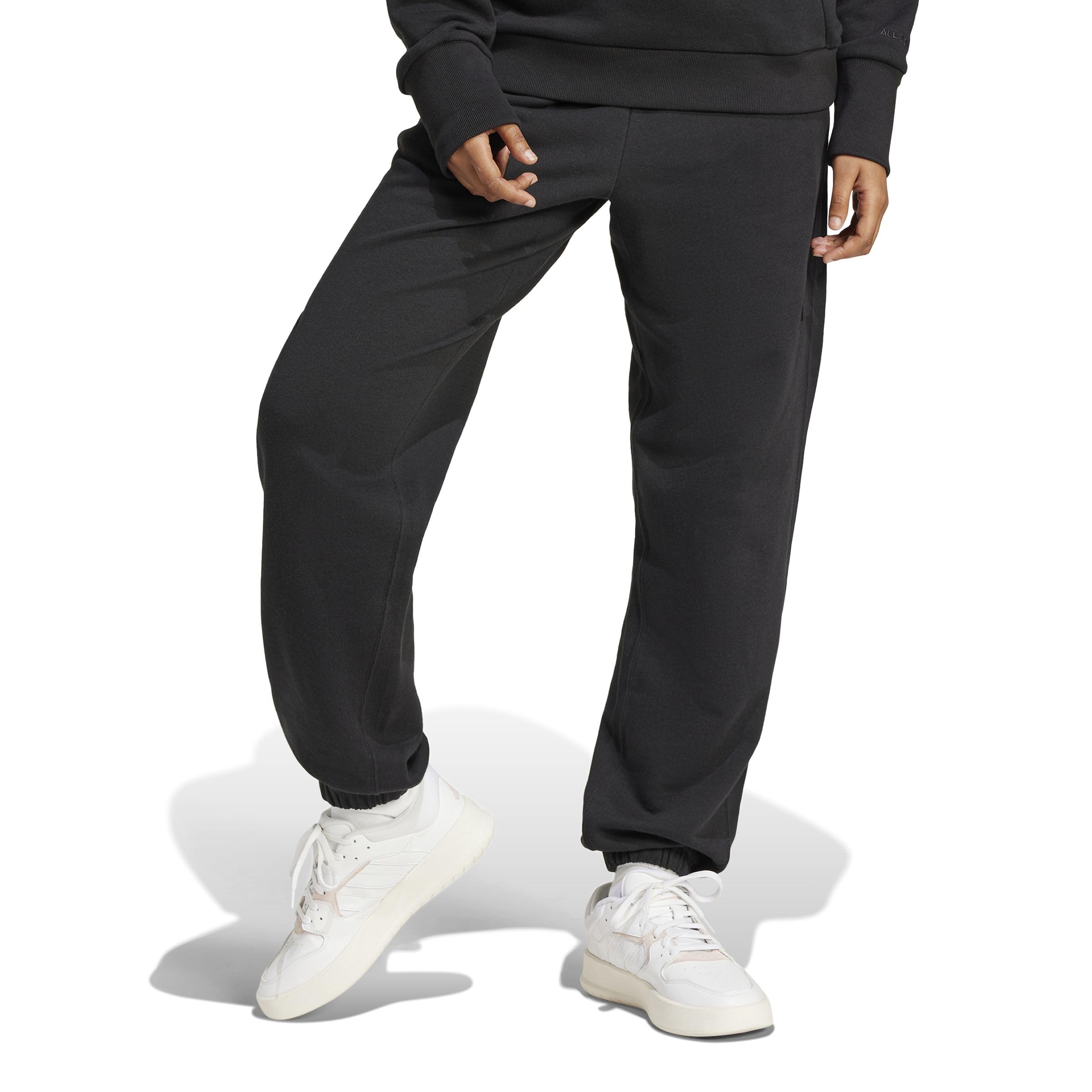 adidas Women's All SZN French Terry Loose Pants, Black, M