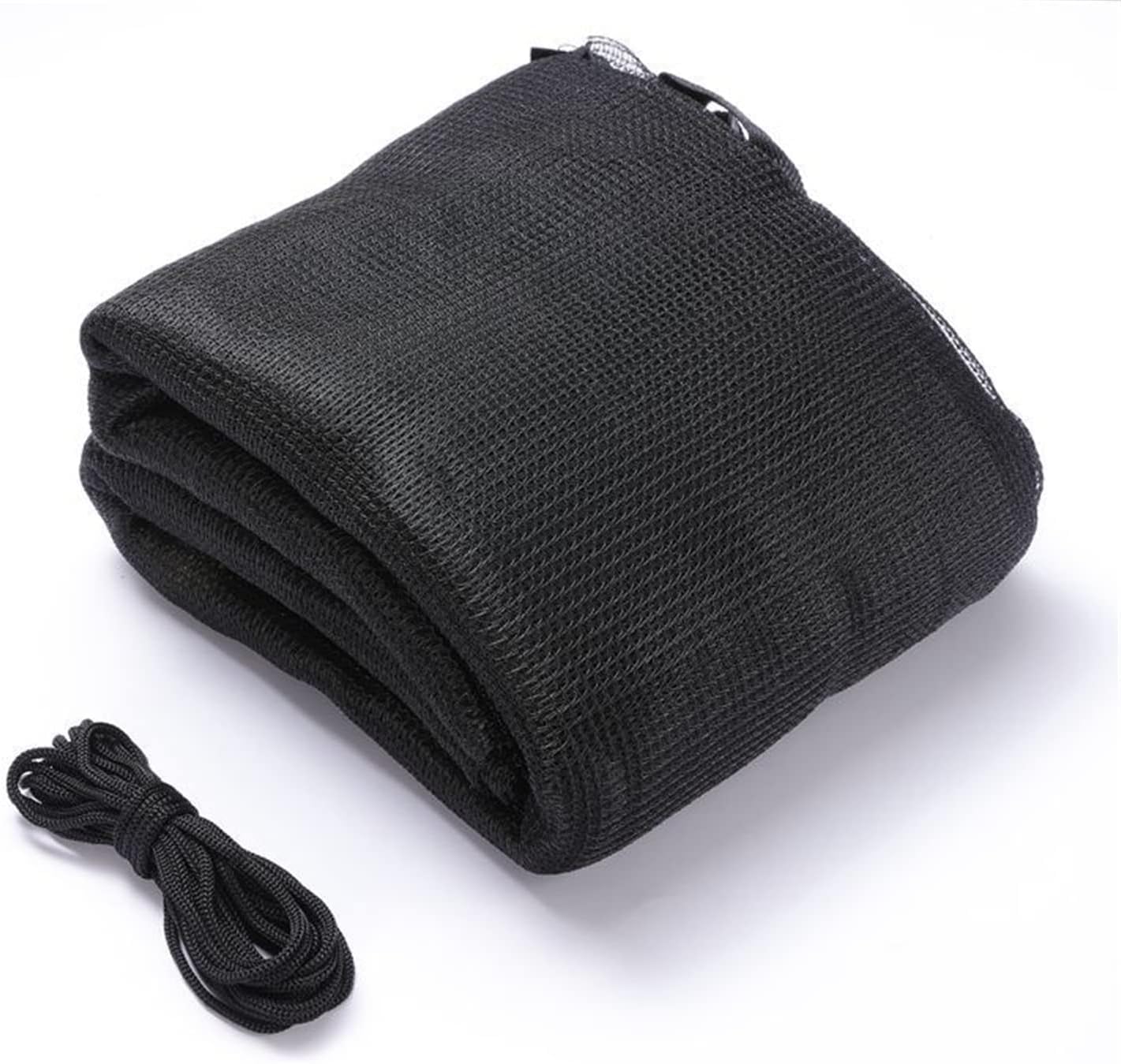 Red de protección para cama elástica, red envolvente con cremallera y hebillas, se adapta a marcos redondos de 2,44 metros para mayor seguridad y durabilidad