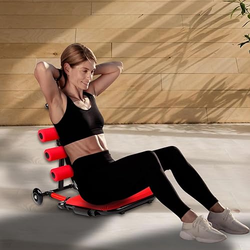 Miniatura 4 de Máquina de abdominales, equipo de ejercicio de máquina de sentarse, máquina portátil de abdominales para entrenamiento de estómago