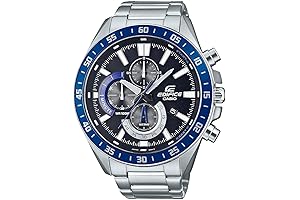 Casio EFV Quartz Sport Watch with Stainless Steel Strap, 22mm