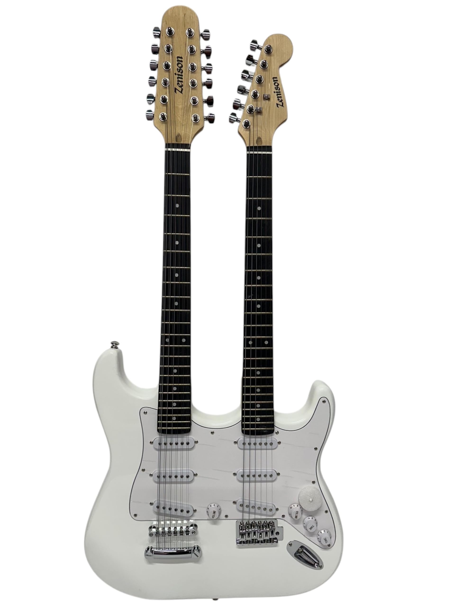 Amazon.com: Zenison Double Neck Electric Guitar White 12 String