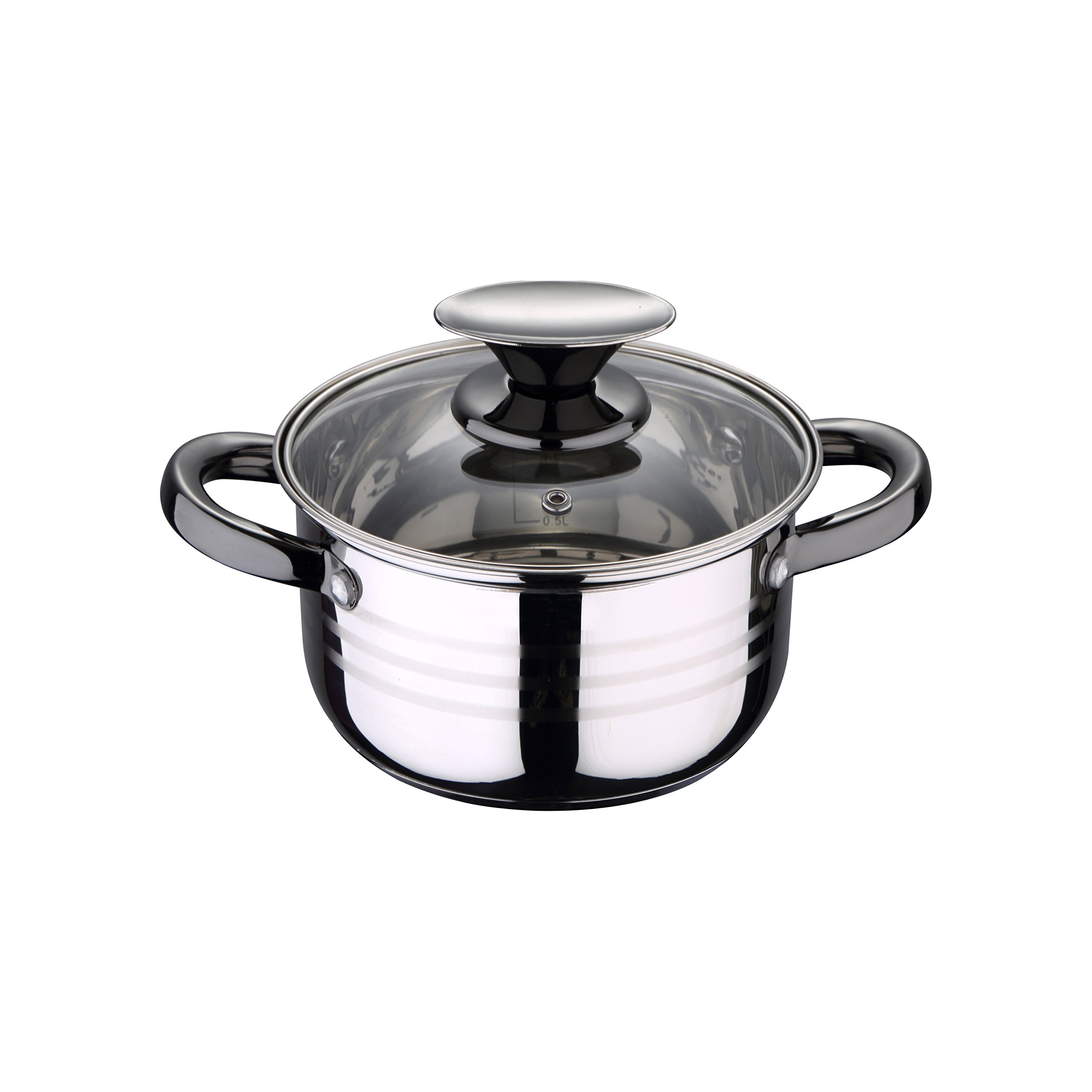 SAN IGNACIO Batteria 8 PCS Sip + Set 3 SARTENES 16/20/24 Cucina, Acciaio Inossidabile, Cromato, Unica