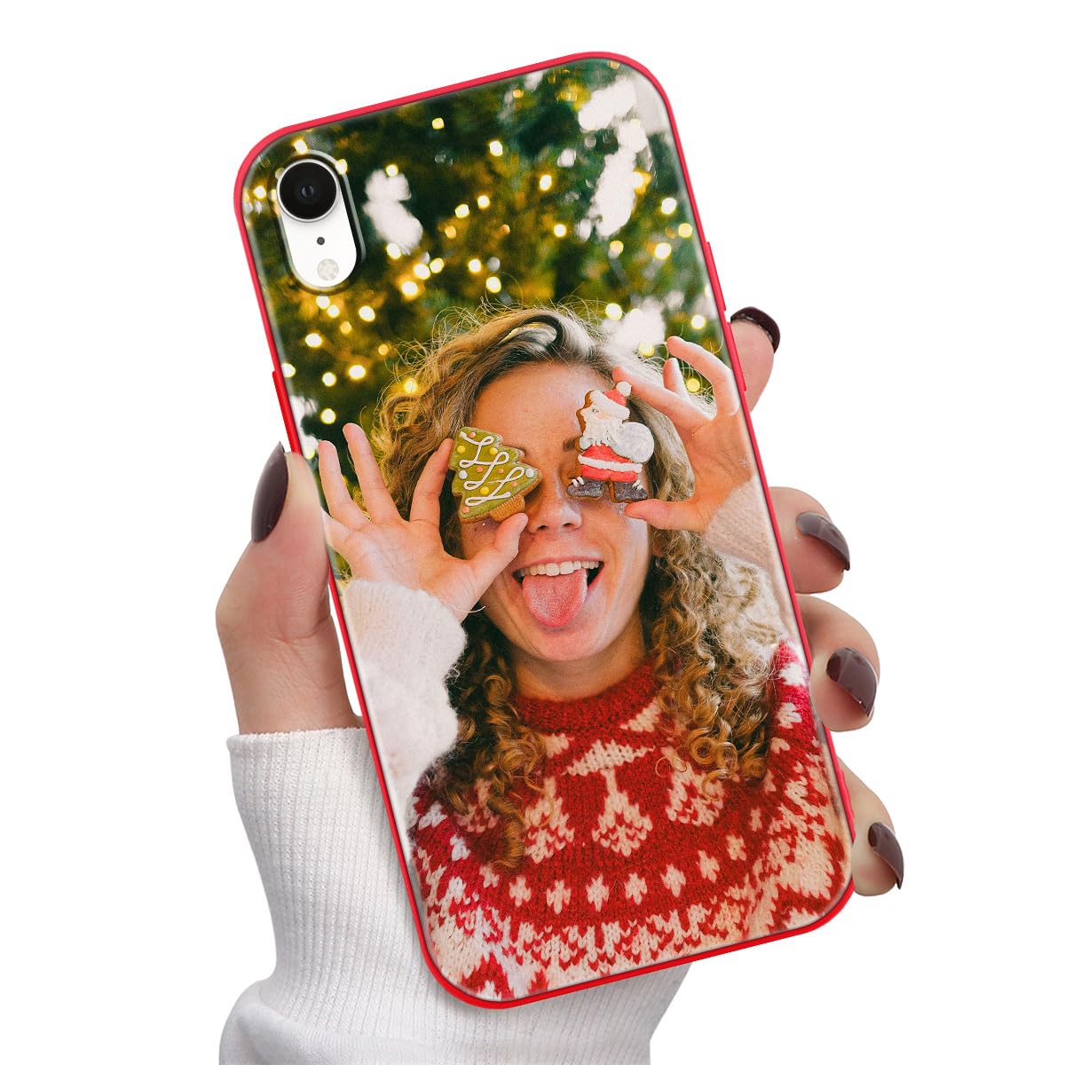 Yoedge 2 Pezzi Natale Cover per iPhone 14 Pro 6,1, Ultra Sottile Morbide Silicone TPU Custodia con Cartoon Natalizie Disegni, Antiurto Antigraffio Protettiva Case per Donne per iPhone 14 Pro,Diamante