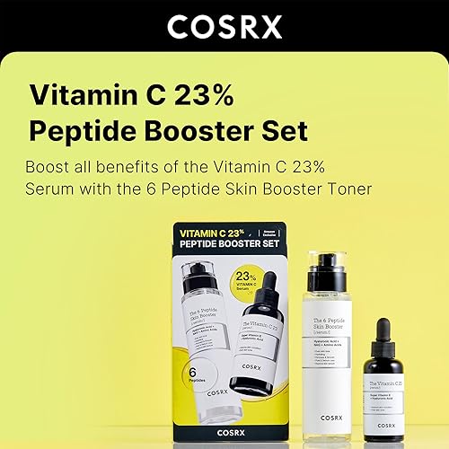 Miniatura 3 de COSRX Set de refuerzo de péptidos de vitamina C al 23 %, exclusivo de Tienda, juego coreano para el cuidado de la piel, rellenos de calcetines para