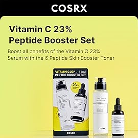COSRX Vitamin C 23% Peptide Booster Set - Amazon Exclusive - Korean Skin Care Set, Stocking stuffers for women, Vitamin C Serum, Face Serum