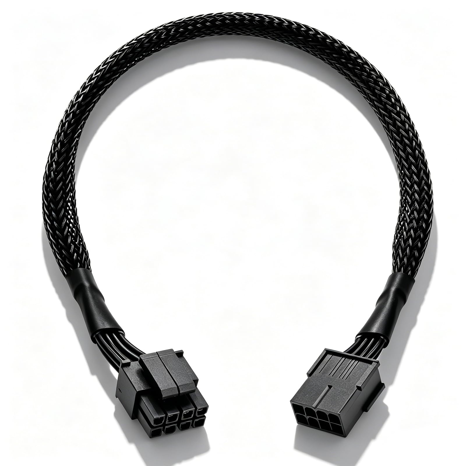 COMeap PCIe 8 Pin to CPU 8 Pin (4+4) EPS-12V Adapter, Black, Male-to-Female, Motherboard Power Cable, Compatible with Motherboards, 13.3 inches, 12V DC, High Speed-image-23