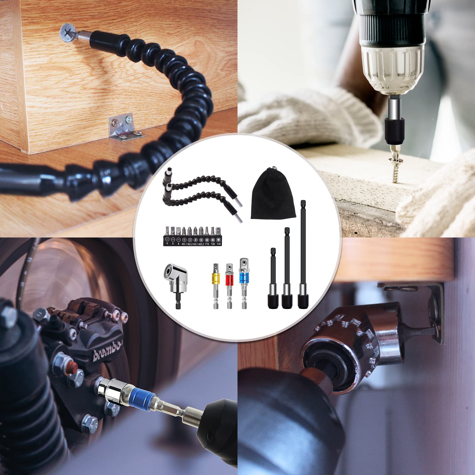 Bit Holder ACUTAS Flexible Bit Extention Screwdriver Drill Connecting ...